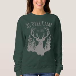 BS Deer Camp - Holz - Crew Sweatshirt