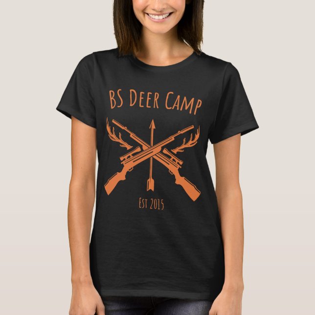 BS Deer Camp - Orange Letting T-Shirt (Vorderseite)