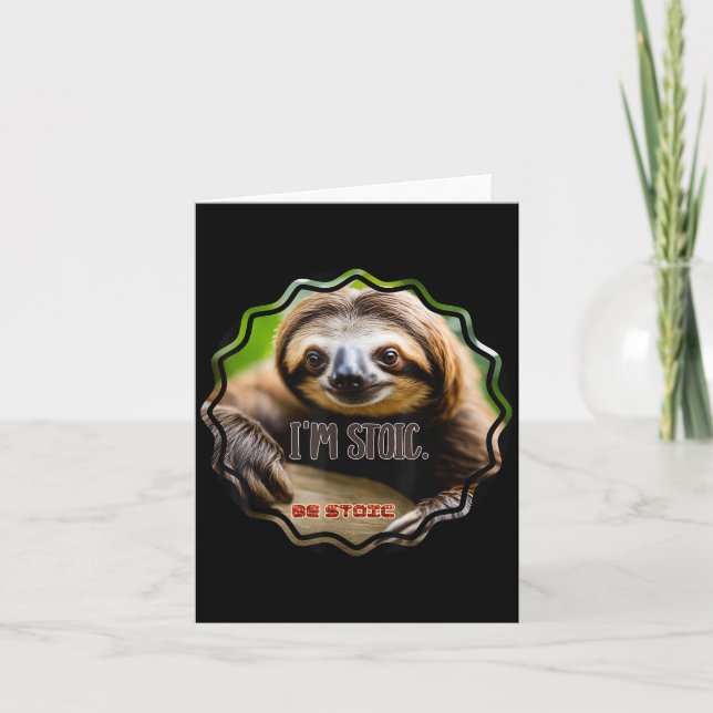 Bs Im Stoic Sloth Karte (Vorderseite)