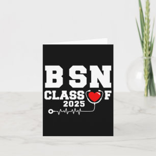 Bsn Bachelor of Nursing Abschluss Cl of 2025 Grad Karte