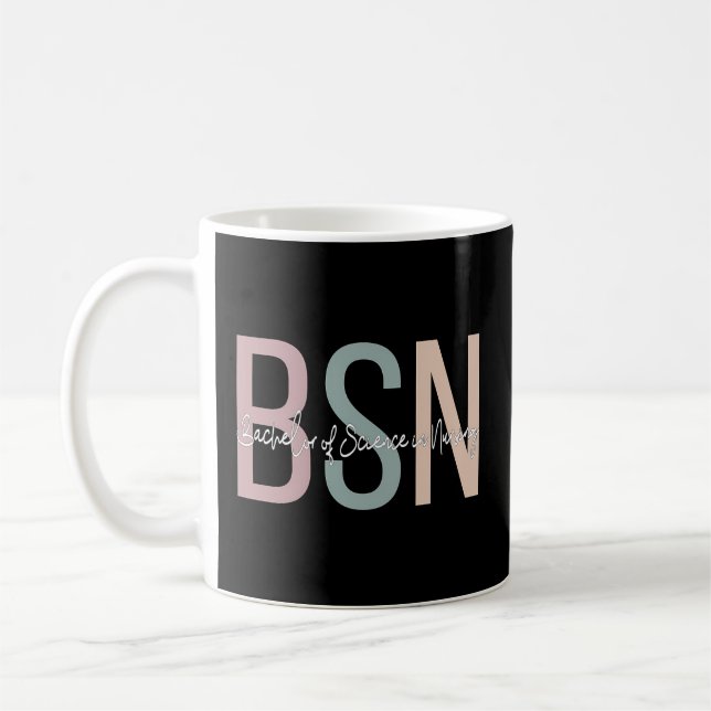 Bsn Boho Bachelor of Science in Nursing Kaffeetasse (Links)