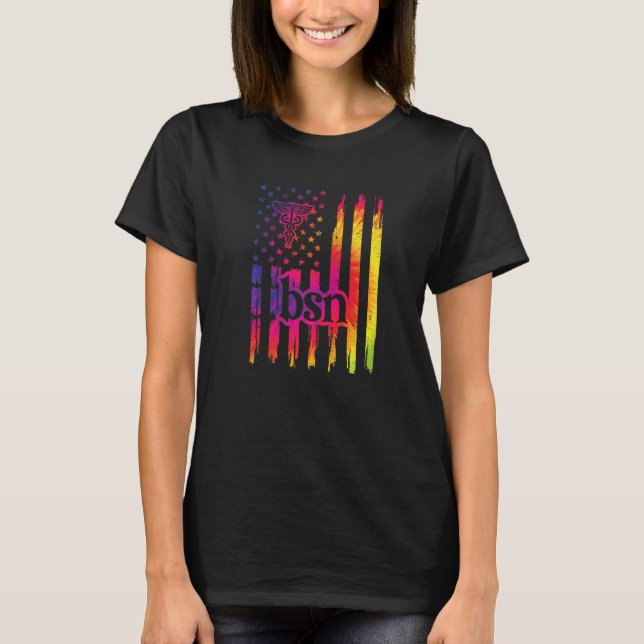 Bsn Flag Bachelor of Science in Nürnberg T-Shirt (Vorderseite)