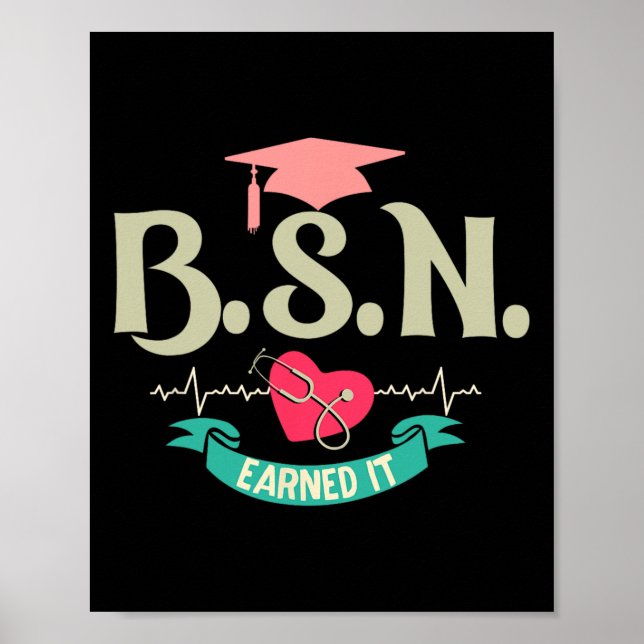 Bsn verdiente es als Krankenschwester Poster (Vorne)