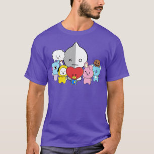 BT21 ALL CHARACTER ARMY T-Shirt