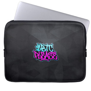 "$BTC Bitte" (Stil 1) Laptopschutzhülle