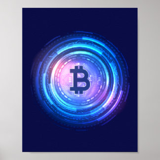 BTC, Crypto, Bitcoin, Blockchain Poster