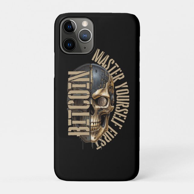 BTC motivation | Skull | Bitcoin crypto  Case-Mate iPhone Hülle (Rückseite)