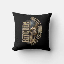 BTC motivation | Skull | Bitcoin crypto  Kissen