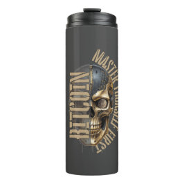 BTC motivation | Skull | Bitcoin crypto  Thermosbecher