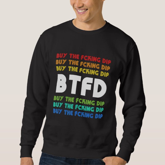 Btfd Kaufen Sie die gestohlene Bitcoin-Coin-Blockk Sweatshirt (Vorderseite)