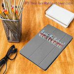 BTS-3-Ton iPad Pro Cover<br><div class="desc">Dieser bekannte,  grafische Satz mit einem Bildungs-Thema wird in einem dreidimensionalen Effekt erstellt - mit 3-Tönigen Farben,  rot,  grau und blau.</div>