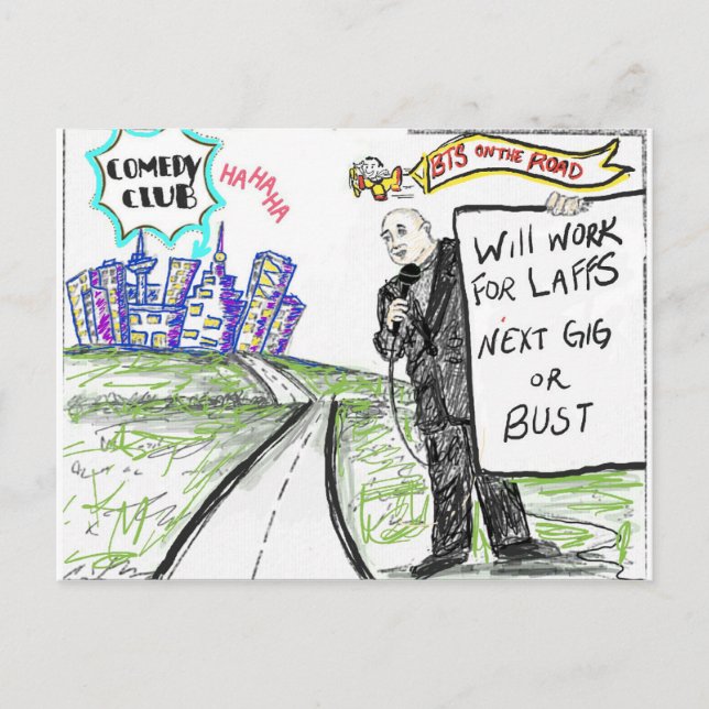 BTS auf der Postkarte (Vorderseite)