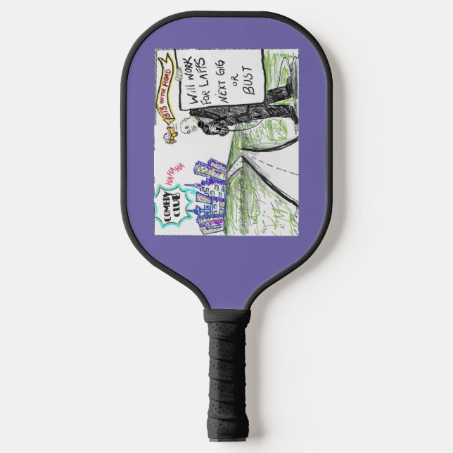 BTS auf der Straße Pickleball Schläger (Vorderseite)