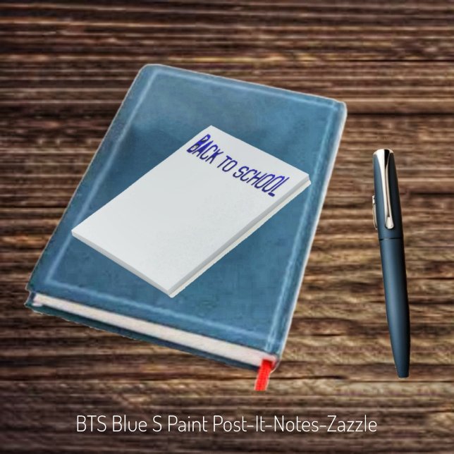 BTS-Blue-S.Paint Post-it Klebezettel (Von Creator hochgeladen)