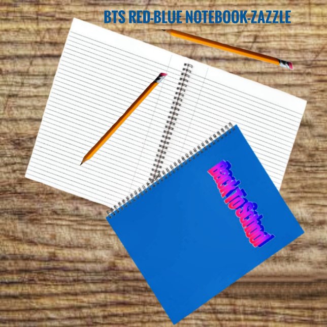 BTS-Red-Blue Notizbuch (Von Creator hochgeladen)