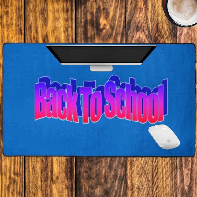 BTS-Red-Blue Schreibtischunterlage (This eye-catching desk mat, would make a colorful addition to any child's desk!)