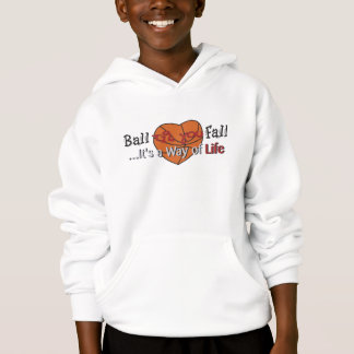 BTYF Hoodie mit des Entwurfs Rückseite an