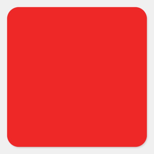 BU Rot Quadratischer Aufkleber (Vorderseite)