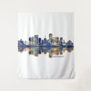 Buarest Skyline Wandteppich