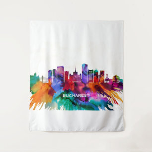 Buarest Skyline Wandteppich