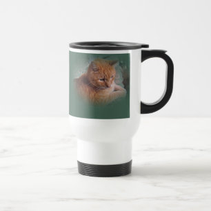 Bubba der orange getigerte Kater Reisebecher