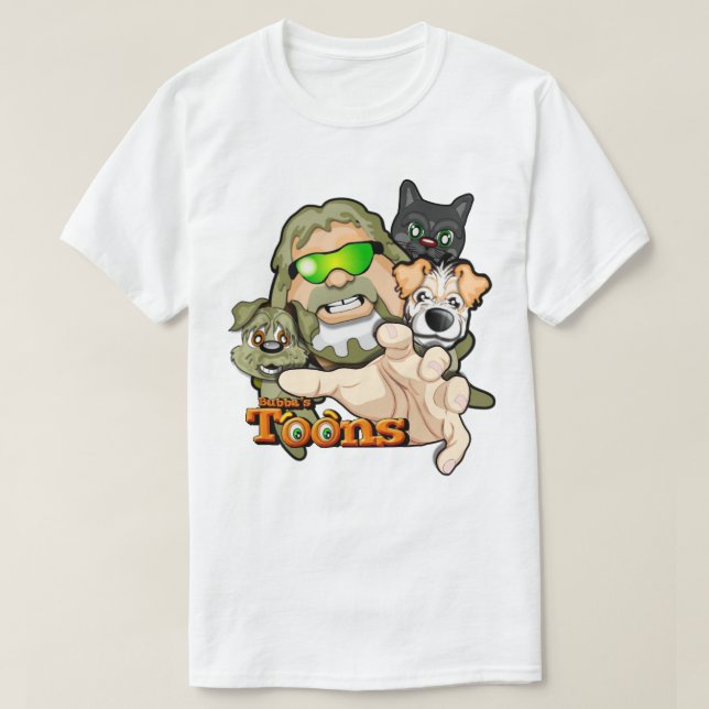 Bubba, Frodo, Nate und Simba, der Cat-T - Shirt (Design vorne)