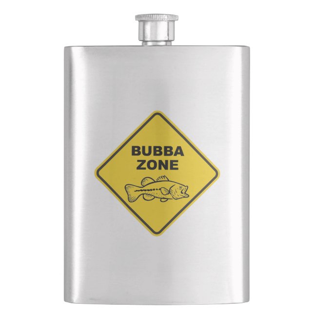 Bubba Zone Bass Fischen Flachmann (Vorderseite)