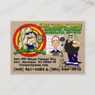 BUBBA'S TOONS VISITENKARTE