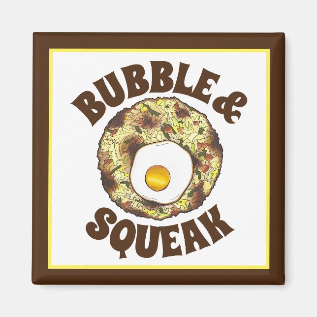 Bubble and Squeak Brunch UK British Food Cuisine Magnet (Vorne)