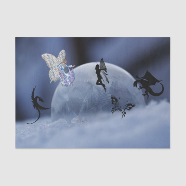 Bubble Fairy Fantasy Seidenpapier (Vorderseite)