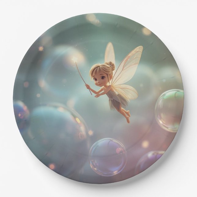 Bubble Fairy Pappteller (Vorderseite)