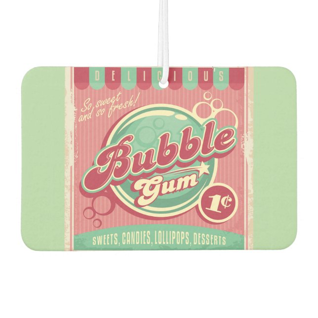 Bubble Gum Car Freshener Autolufterfrischer (Vorderseite)