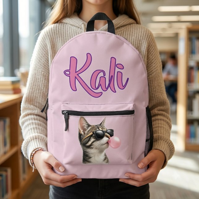 Bubble Gum Kitty Bedruckter Rucksack (Von Creator hochgeladen)