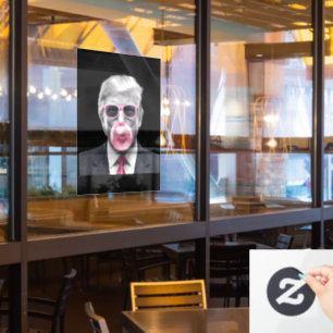 Bubble Gum Trump Donald Trump 2024 Wähle Trump Fensteraufkleber