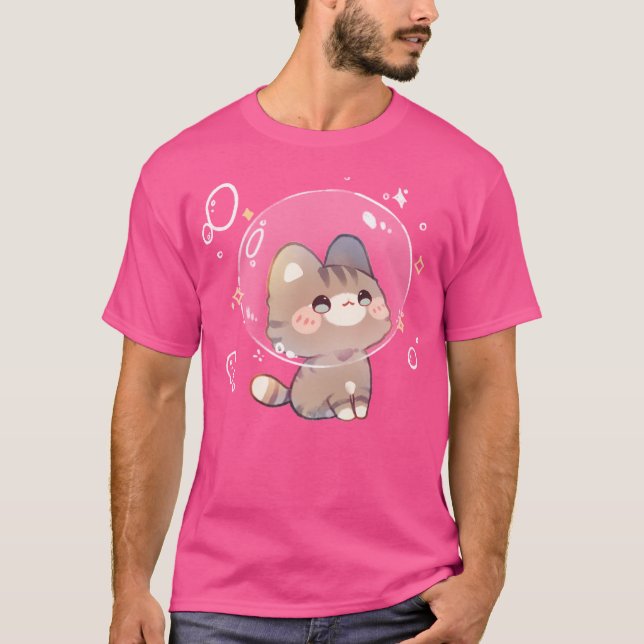 Bubble Kitty T-Shirt (Vorderseite)