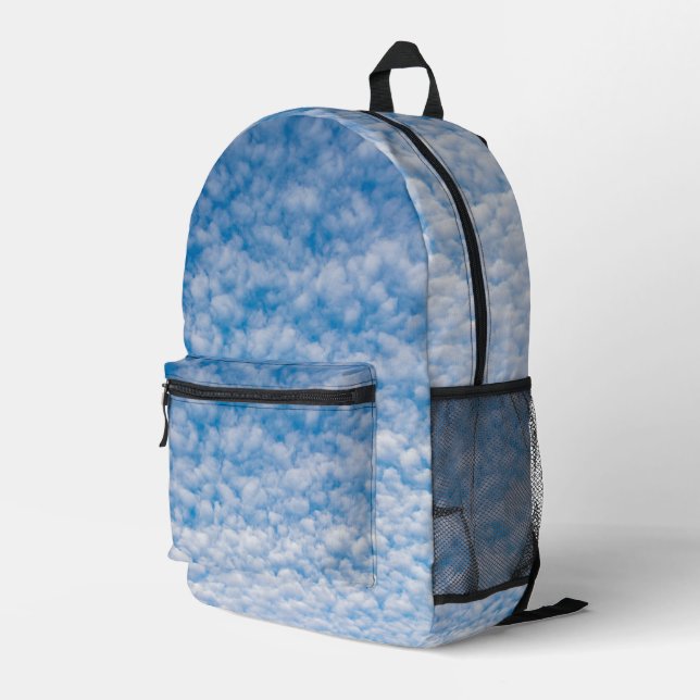 Bubble Mammatus Wolken Blue Sky Nature Fotografy Bedruckter Rucksack (Rückseitige Ecke Rechts)