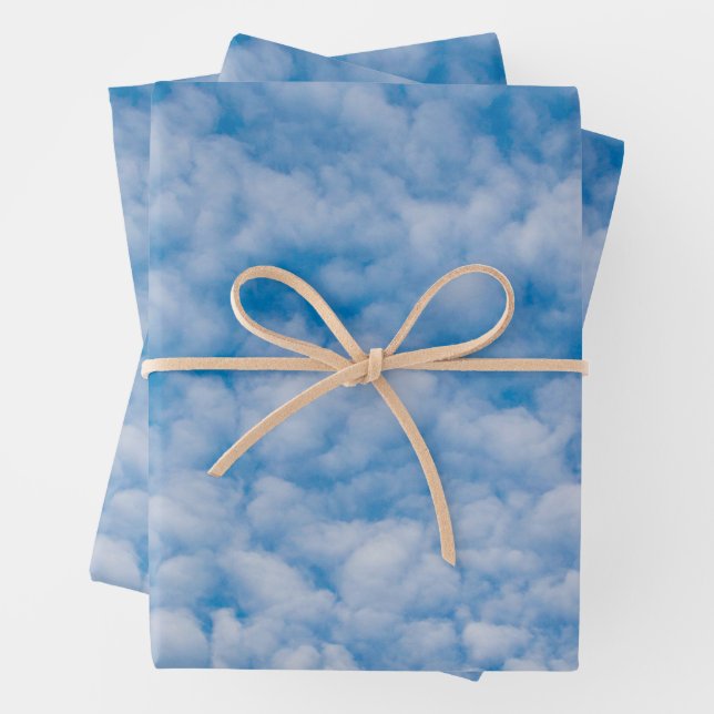 Bubble Mammatus Wolken Blue Sky Nature Fotografy Geschenkpapier Set (Beispiel)
