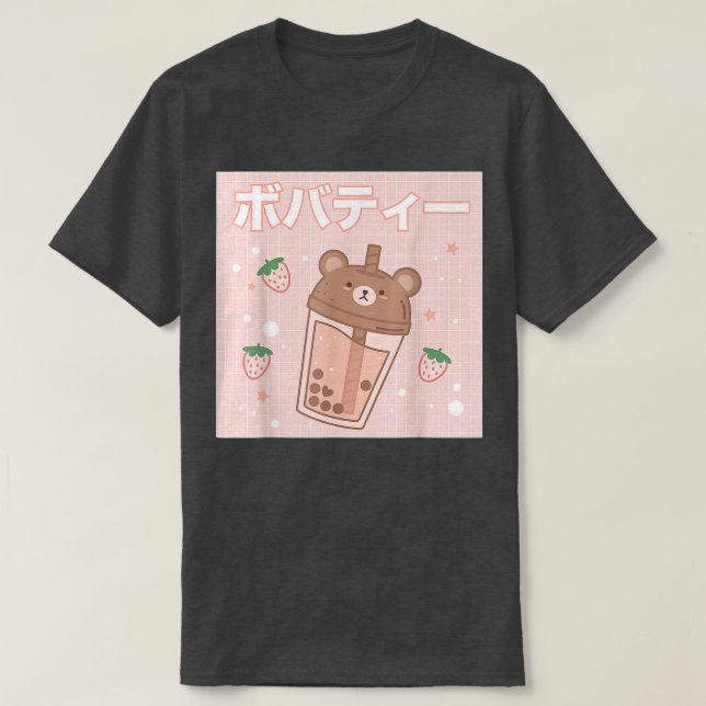 Bubble Milk Tee Boba Niedlich Bär Kawaii (Design vorne)