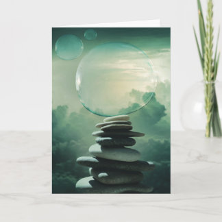 Bubble on Stones Karte