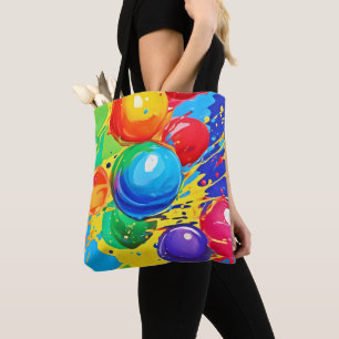 Bubble Pop: Hell und Kühngestaltet Tasche