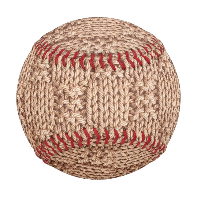 Bubble Strick Stitch Pattern von Shirley Taylor Baseball (Vorderseite)