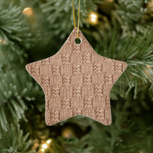 Bubble Strick Stitch Pattern von Shirley Taylor Keramik Ornament