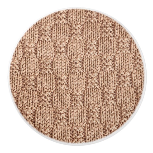 Bubble Strick Stitch Pattern von Shirley Taylor Keramikknauf (Vorderseite)