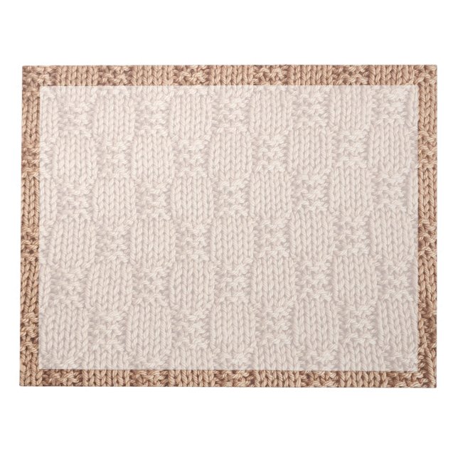 Bubble Strick Stitch Pattern von Shirley Taylor Notizblock (Vorderseite)
