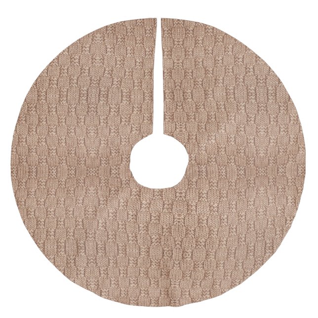 Bubble Strick Stitch Pattern von Shirley Taylor Polyester Weihnachtsbaumdecke (Vorderseite)