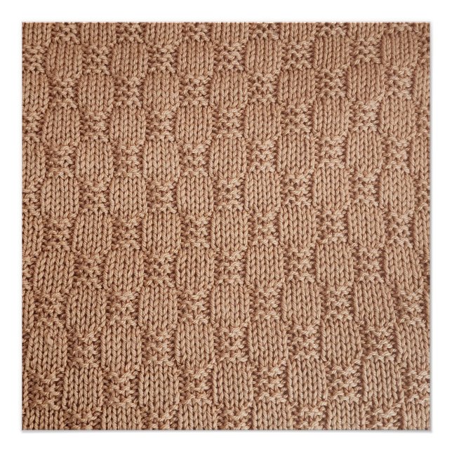 Bubble Strick Stitch Pattern von Shirley Taylor Poster (Vorderseite)