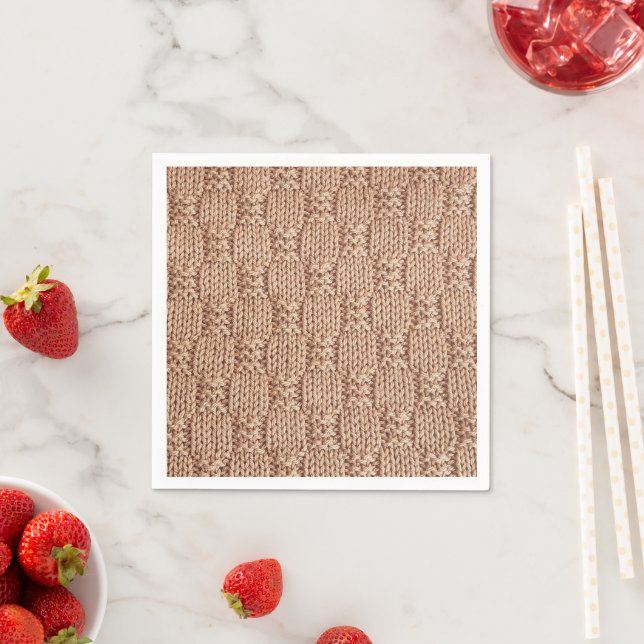 Bubble Strick Stitch Pattern von Shirley Taylor Serviette (Beispiel)