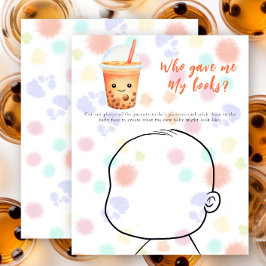 Bubble-Tea-Baby-Shower - Wer hat mir mein Aussehen