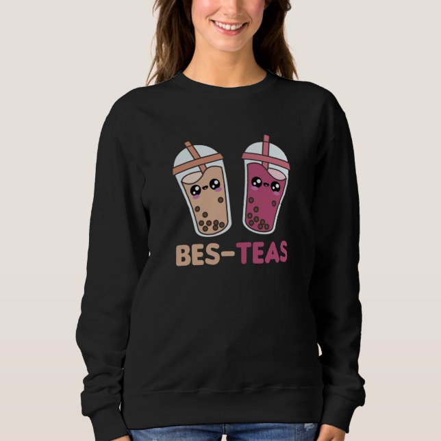 Bubble Tea Best Friends Party Partner Boba Sweatshirt (Vorderseite)
