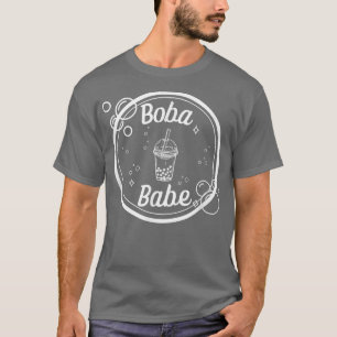 Bubble Tea Boba Babe Siegel Teezeremonie Liebhaber T-Shirt